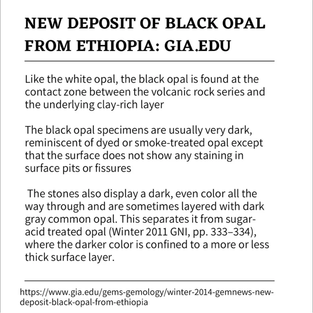 Dark Welo 6.60Ct Very Rare Ethiopian Dark Base Welo Opal Rough